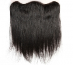 4 Bundles with Frontal  HD Lace and Transparent Lace 13*4 Straight Human Virgin Hair Pre-plucked Natural Hairline Frontal