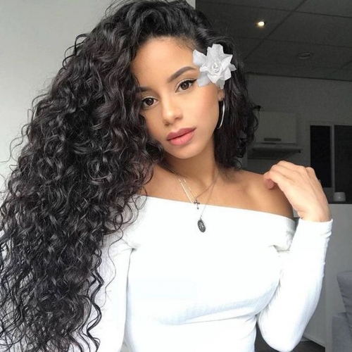 Natural Wave HD Lace Full Frontal Wig 13*4/13*6 Pre-plucked Hairline invisible thin lace on all color skin virgin hair