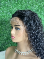 Natural wave HD closure wig units 4x4 5x5 6x6  Indian virgin hair  wig high density small knots