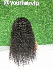 Natural wave HD closure wig units 4x4 5x5 6x6  Indian virgin hair  wig high density small knots