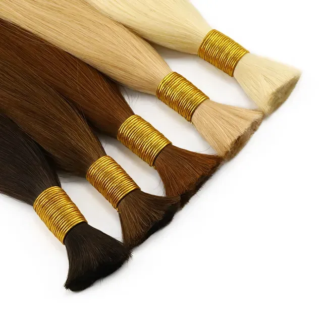 Top Quality Indian Virgin Remy Hair Bulk Unprocessed Virgin Hair bulk hair 1-2 years Duration Braiding Hair Extensions