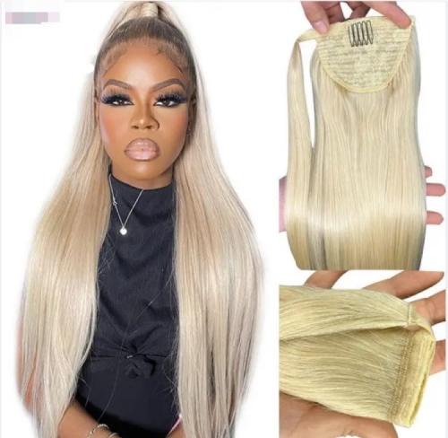 Ponytail Indian Virgin Hair 613 Blonde Straight