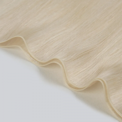 Invisible Genius Weft  Wholesale Hair Extension European Hair Balayage White Blonde Virgin Remy Hair Bead Genius Weft Hair Extensions